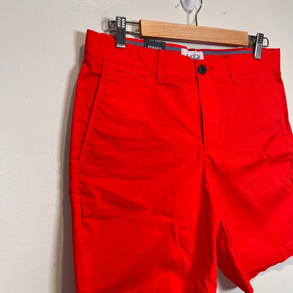 LOT of 2 Penguin P55 Chino Shorts Slim Fit Mens *32 Blue & Red Golf Active NWT